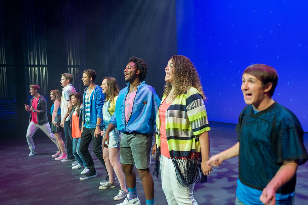 Tiger Tunes 2015 boasts ten host and hostesses, more than in year's past. The host and hostesses move in early and begin rehearsing immediately to ensure they are ready when performance time finally arrives. Photo by Tyler Rosenthal. 