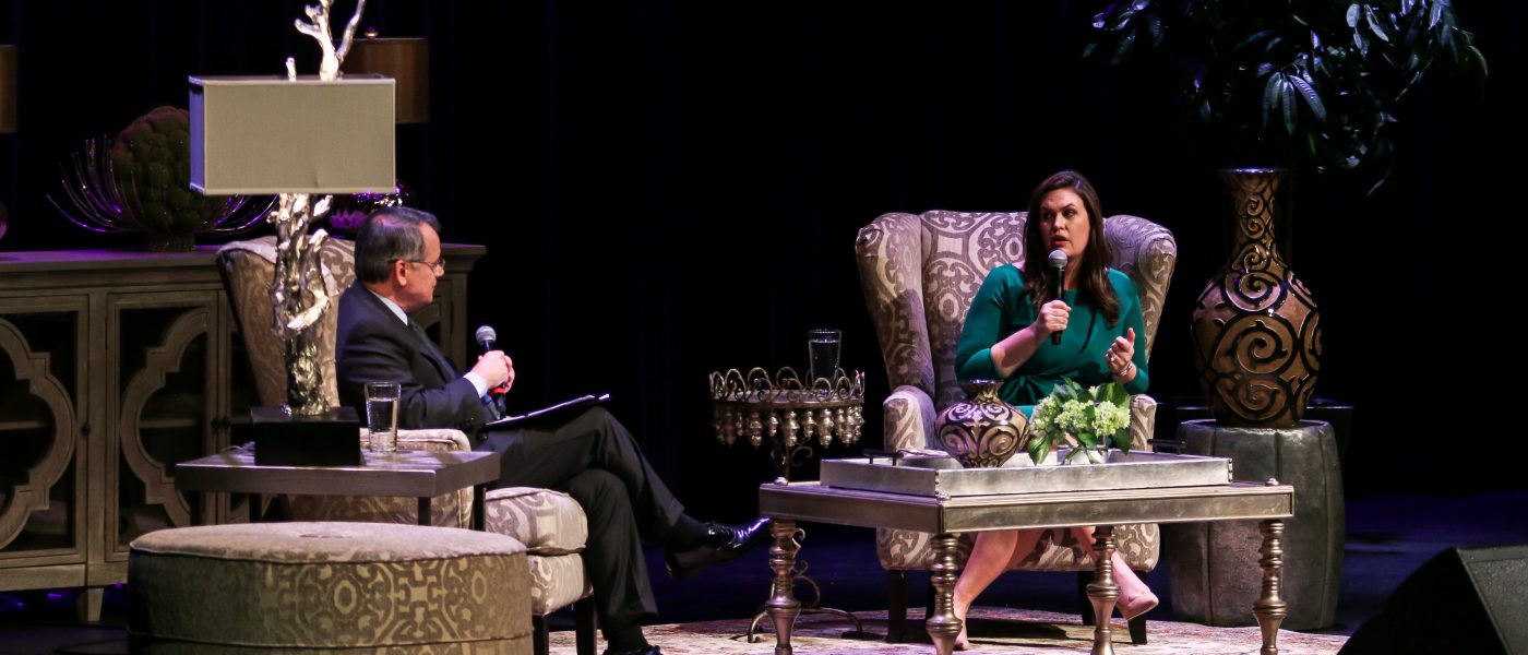 Sanders reminds audience, ‘God is in control’