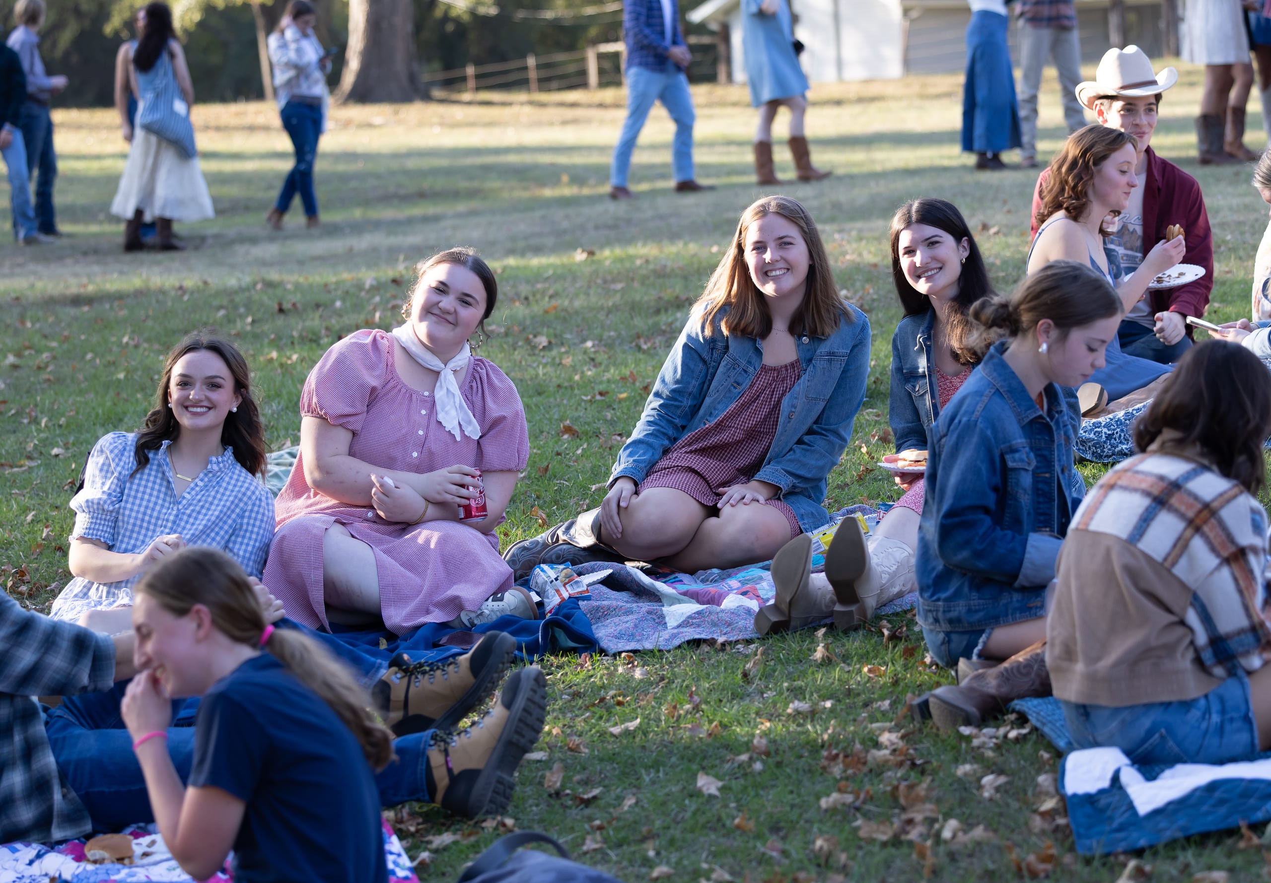 Students enjoy Barn Bash festivities together | Photo by Joshua Rhine