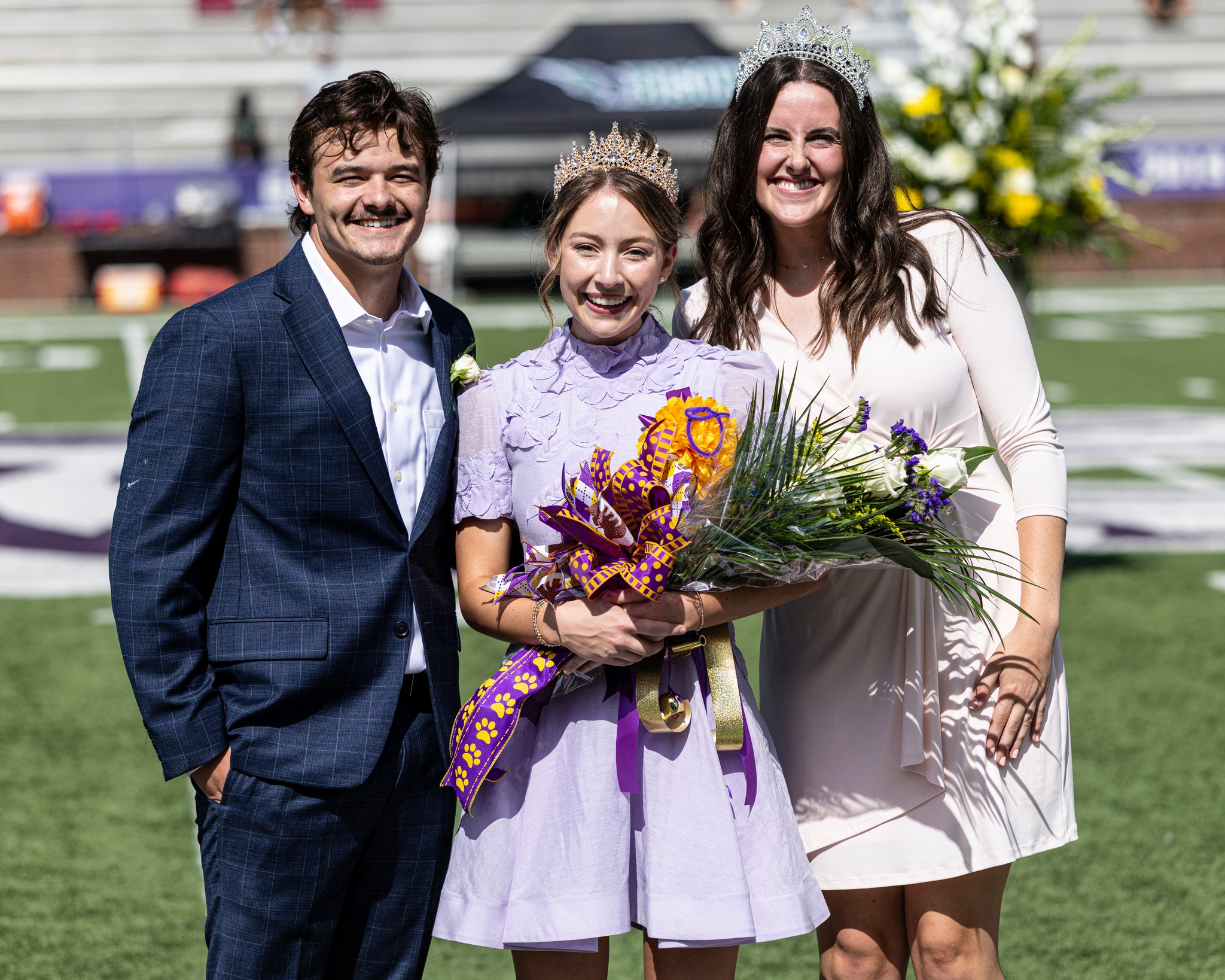 Hannah Goodrum crowned Homecoming Queen by past queen Abby Mosely | Photo By Dr. Kluck
