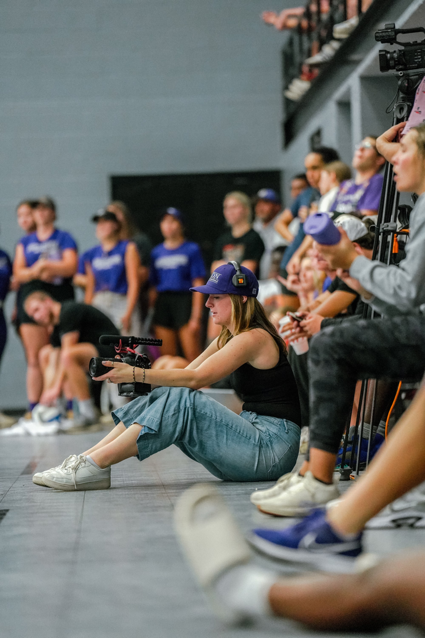 Madeleine Koelzer in action shooting the action | Photo by Jaylen Britt