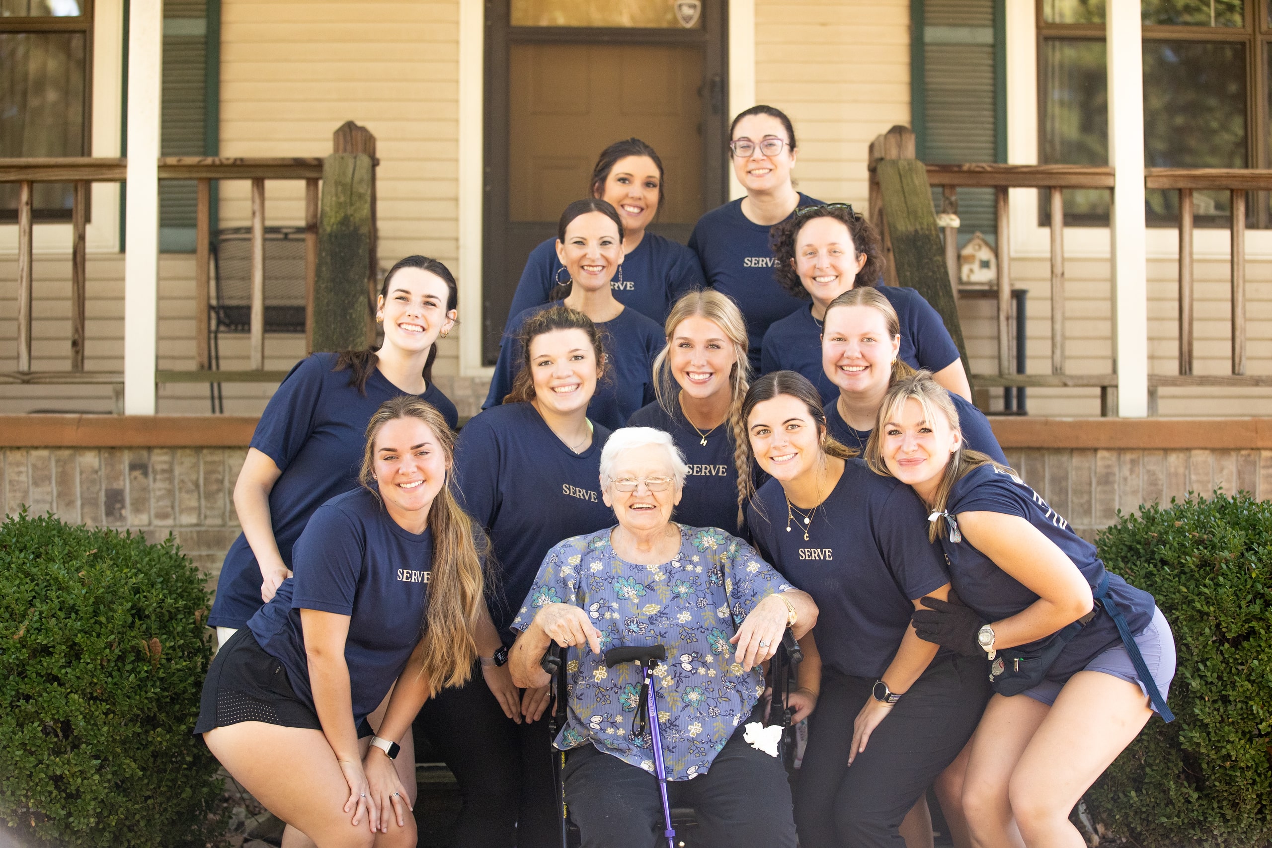 Tiger Serve Day Team with Miss Eunice Stroud | Photo By Mckinley Melcher