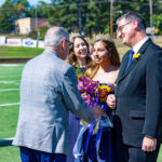 Silvi Cardona crowned Homecoming Queen by previous queen, Hannah Goodrum | Photo by Joshua Rhine